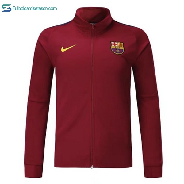 Chaqueta Barcelona 2017/18 Rojo Marino